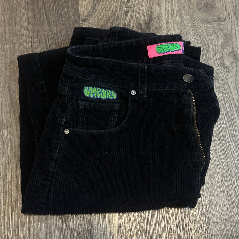 Empyre Black Corduroy Straight Leg Pants